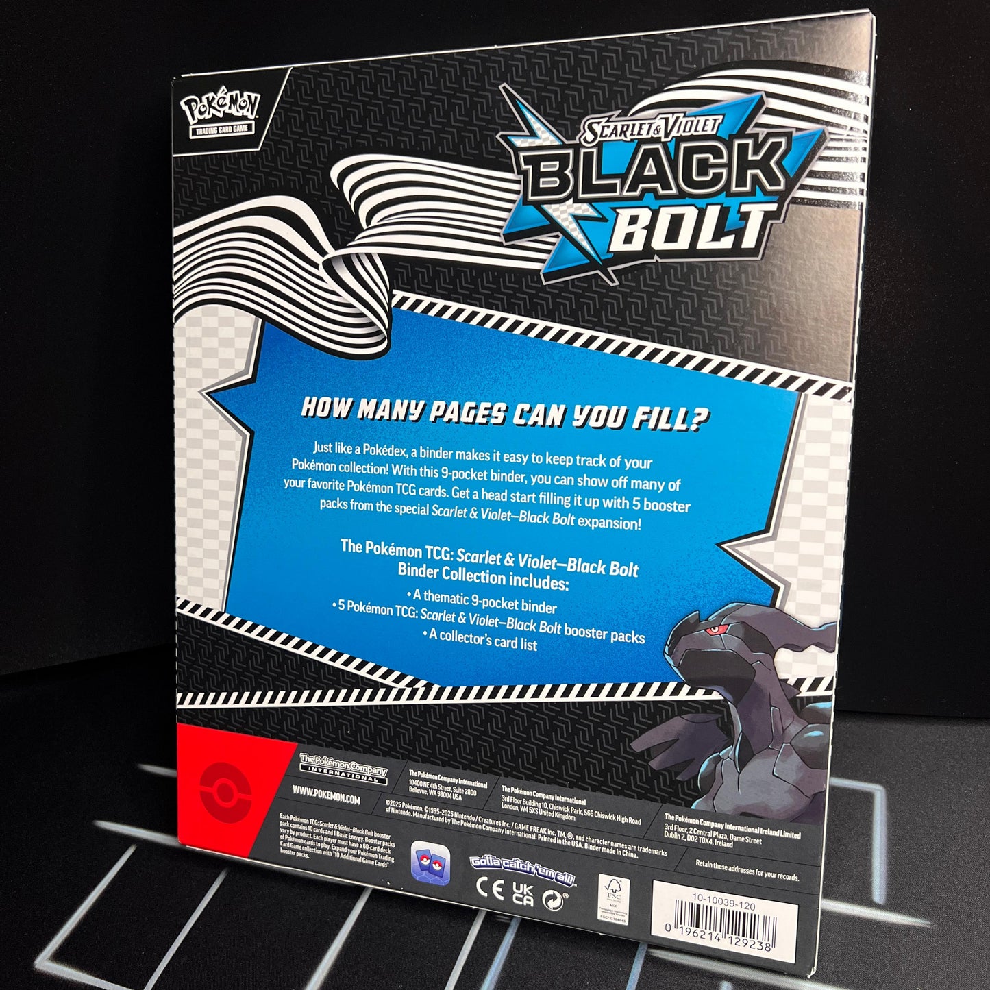 how many cards does the black bolt binder hold Amazon.com: Pokemon TCG Scarlet & Violet 10.5 Black Bolt Binder Box : Toys & Games