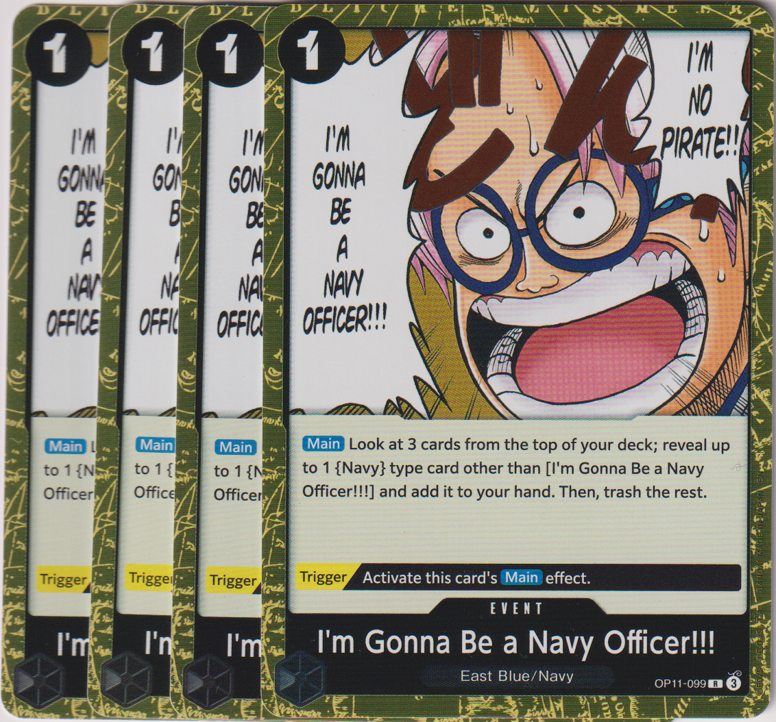 OP11-099 I'm Gonna Be A Navy Officer!!! x4