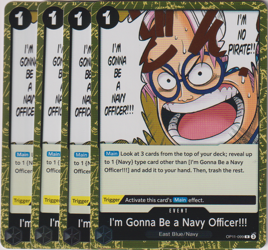 OP11-099 I'm Gonna Be A Navy Officer!!! x4