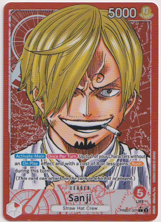 PRB01-001 Sanji Leader Alternate Art