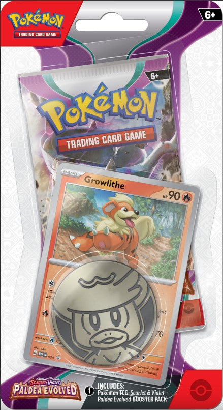Pokemon TCG | Paldea Evolved Single Booster Blister | Growlithe Promo