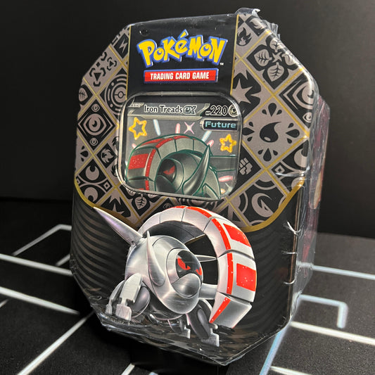 Pokemon TCG | Paldean Fates Tin | Shiny Iron Treads EX