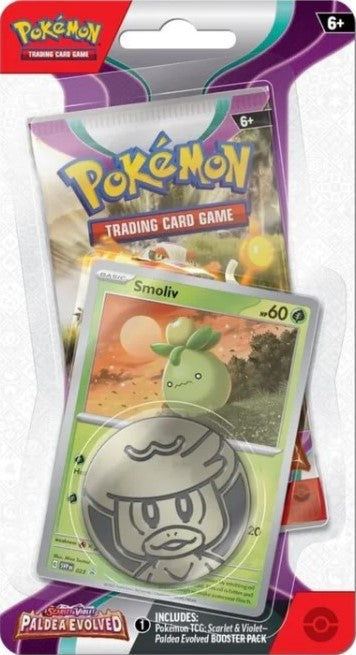 Pokemon TCG | Paldea Evolved Single Booster Blister | Smoliv Promo